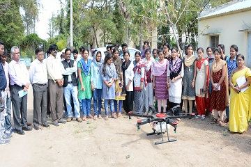 Drone spraying demonstration 