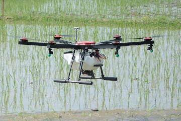 Drone spraying demonstration 